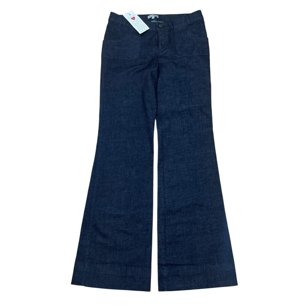 NEW Emerson Fry/EmersonMade Wide Leg Jeans Womens 30 Indigo Dyed Denim US Made